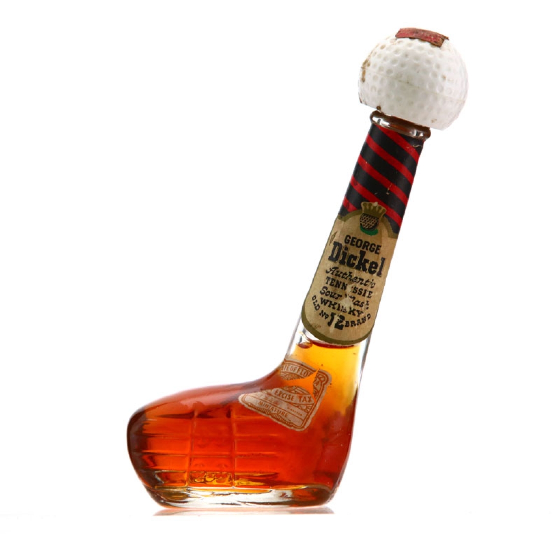 George Dickel Tennessee Sour Mash No.12 Golf Club Miniature