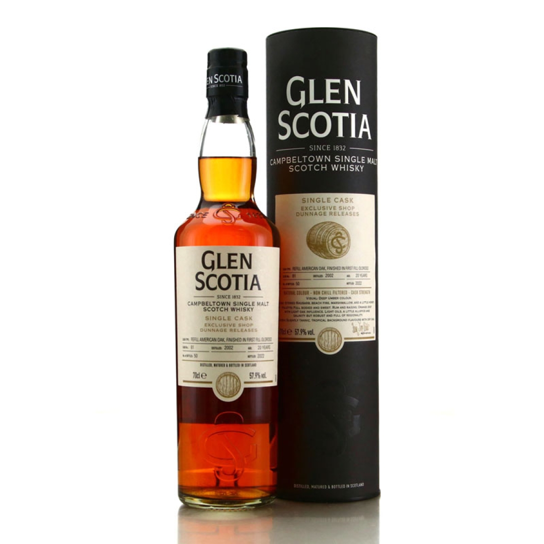 Glen Scotia 2002 Single Cask Shop Bottling 20 Year Old / Distillery Exclusive