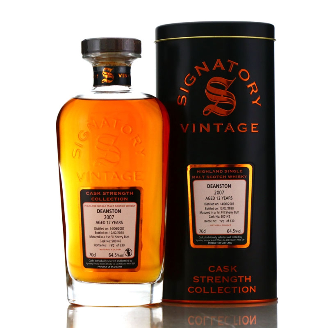 Deanston 2007 Signatory Vintage 12 Year Old Cask Strength
