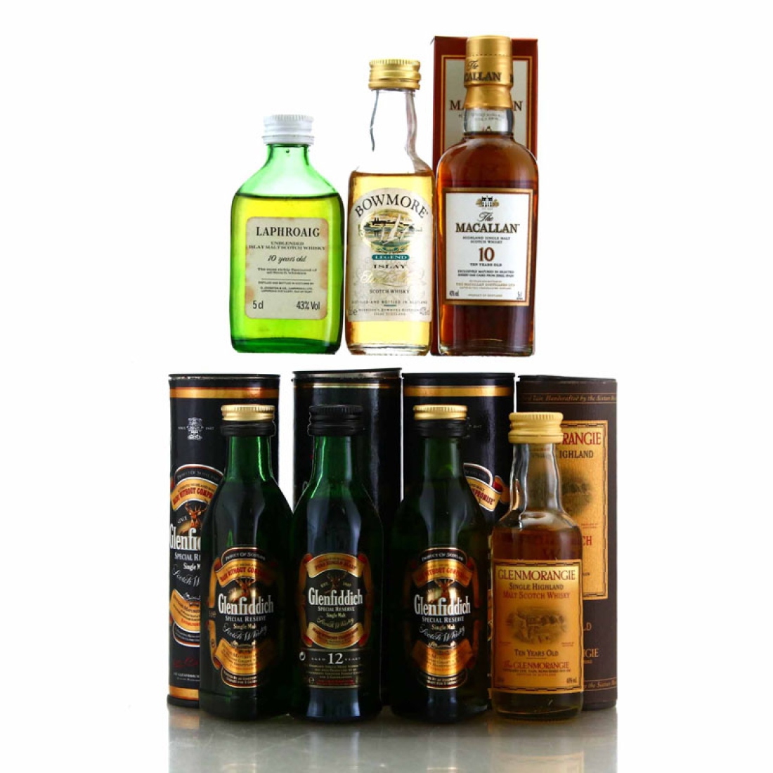 Single Malt Miniatures x 7 includes Macallan