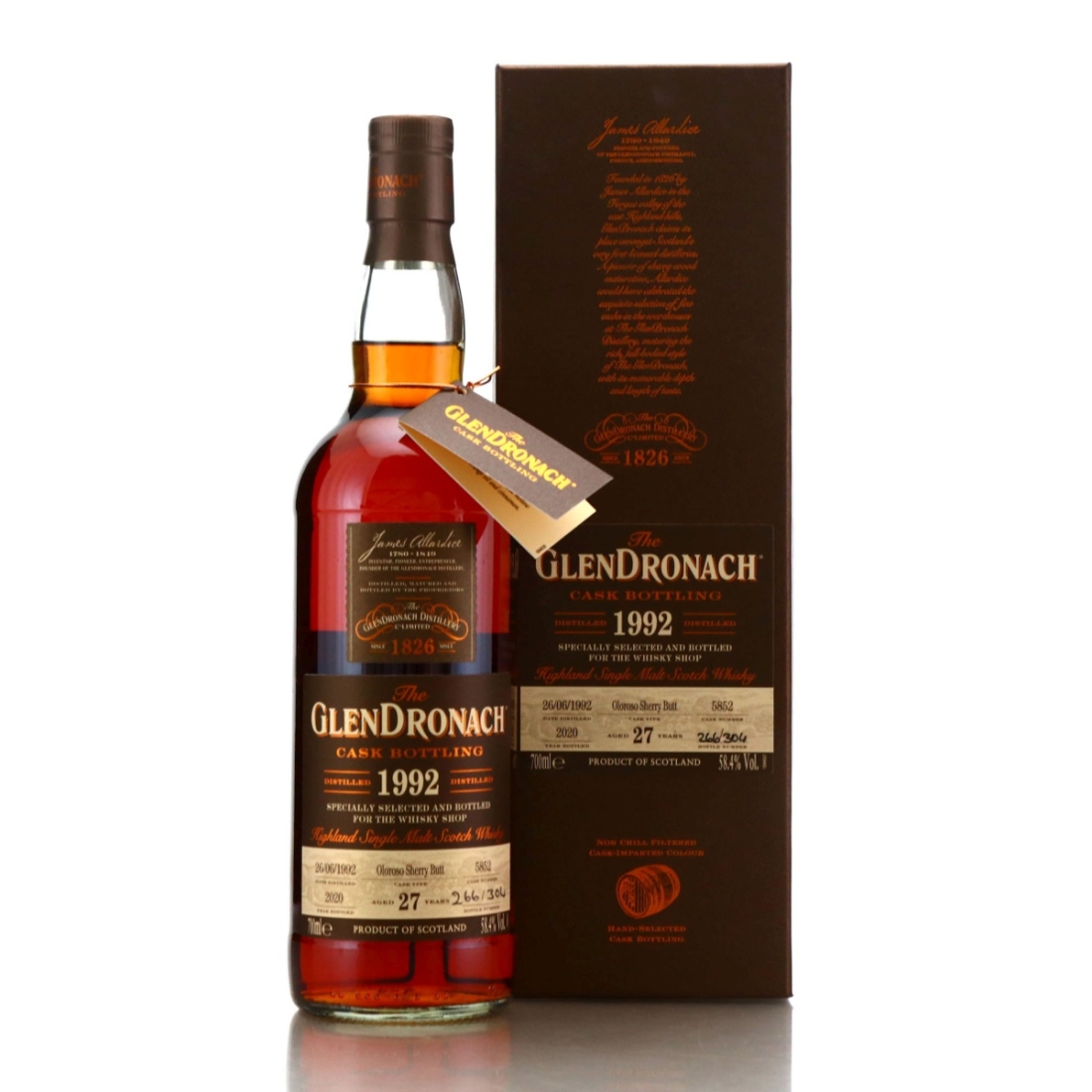 Glendronach 1992 Single Oloroso Cask 27 Year Old #5852 / TWS