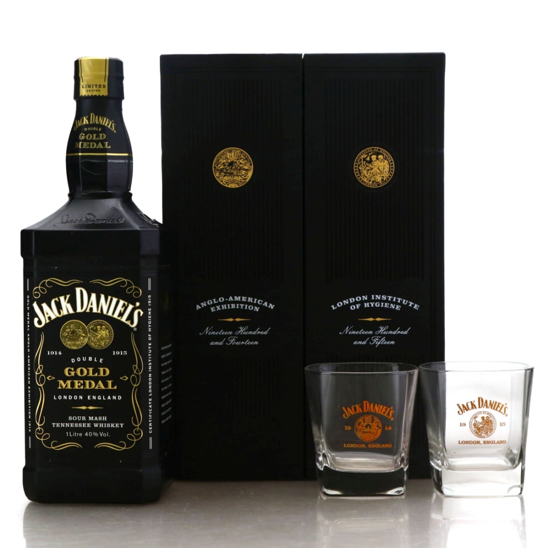 Jack Daniel's Double Gold Medal 1 Litre Gift Pack