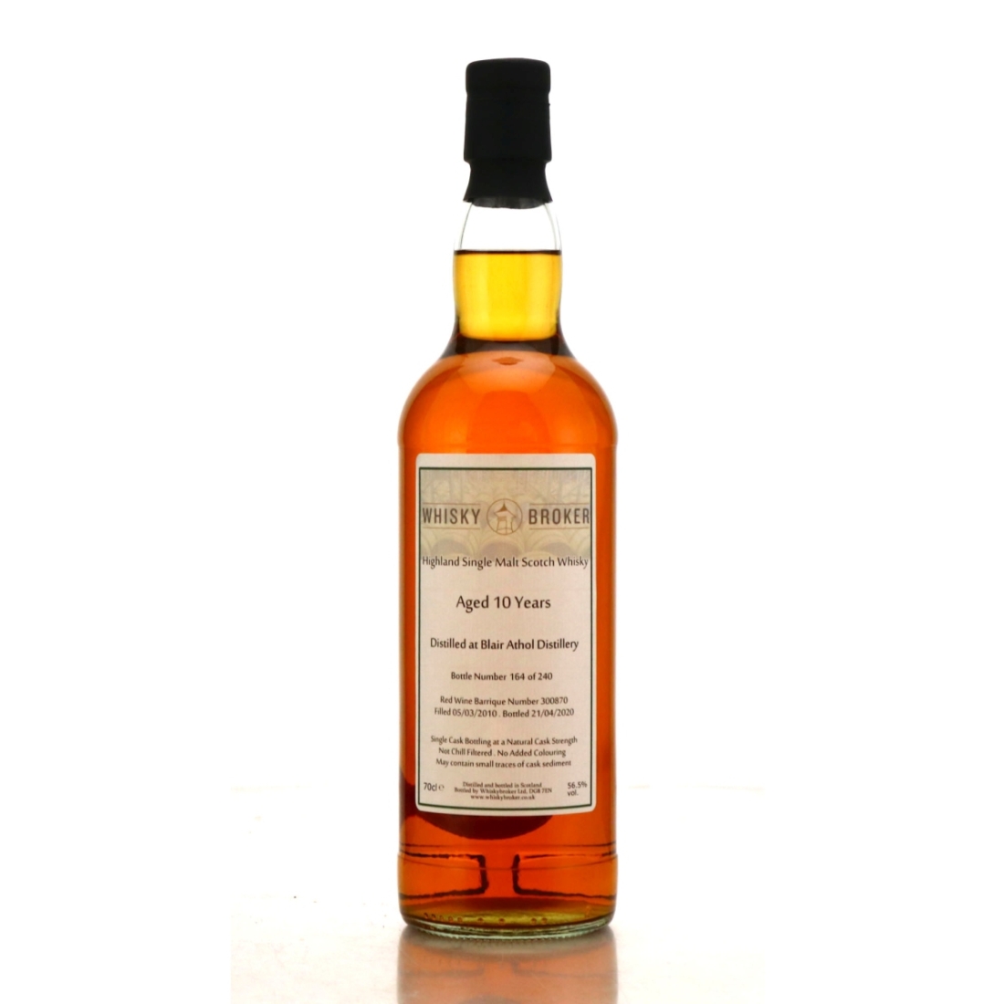 Blair Athol 2010 Whisky Broker 10 Year Old #300870
