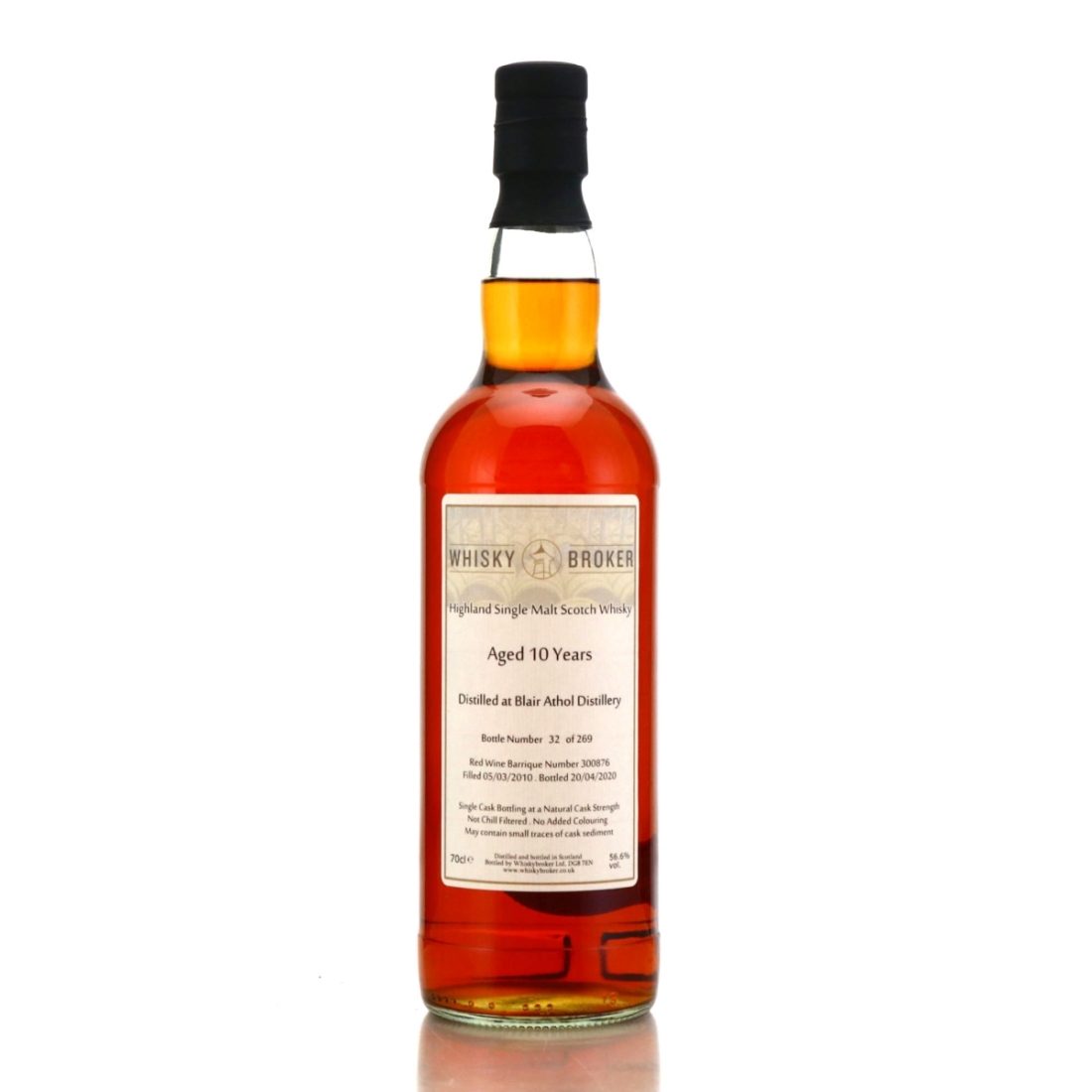 Blair Athol 2010 Whisky Broker 10 Year Old #300876