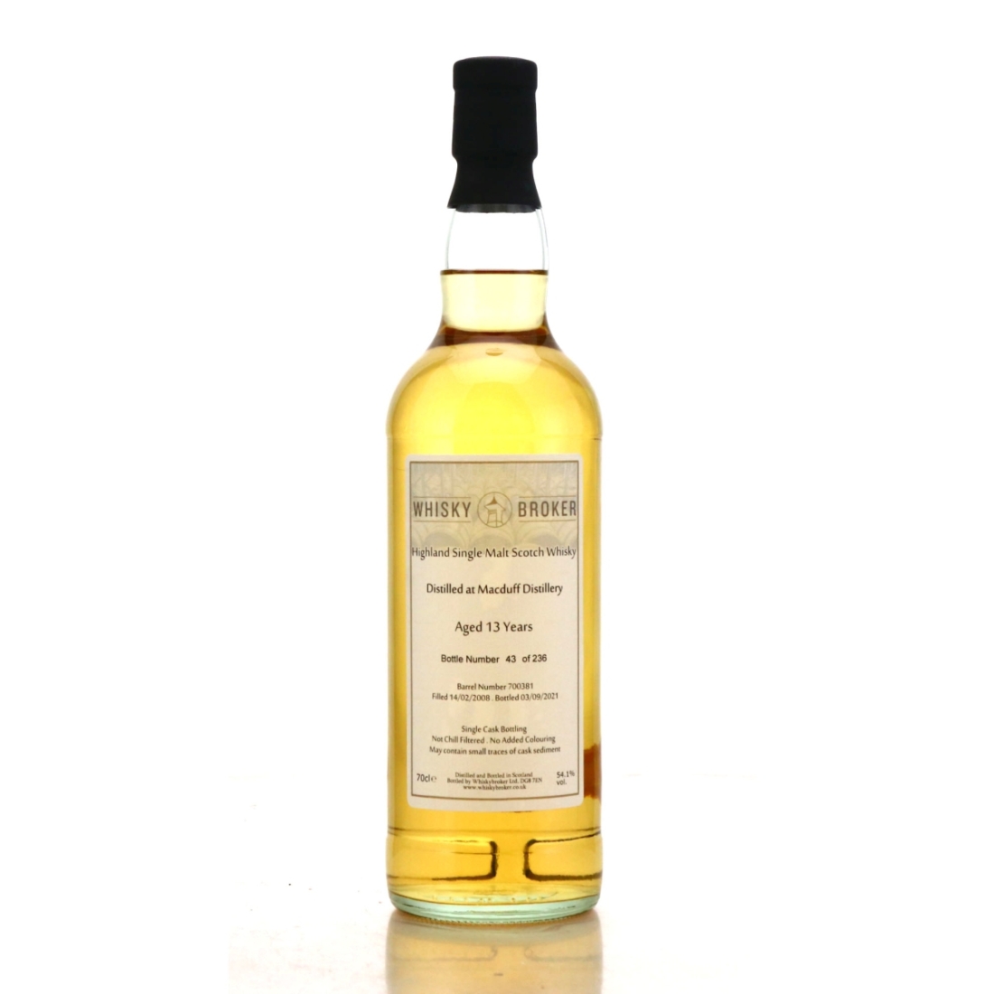 Macduff 2008 Whisky Broker 13 Year Old