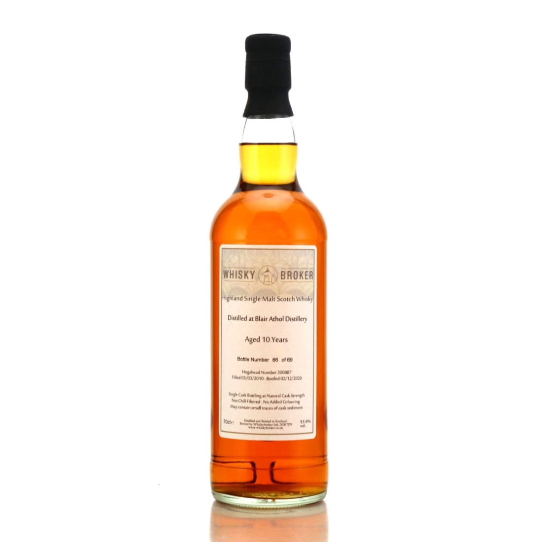 Blair Athol 2010 Whisky Broker 10 Year Old #300887