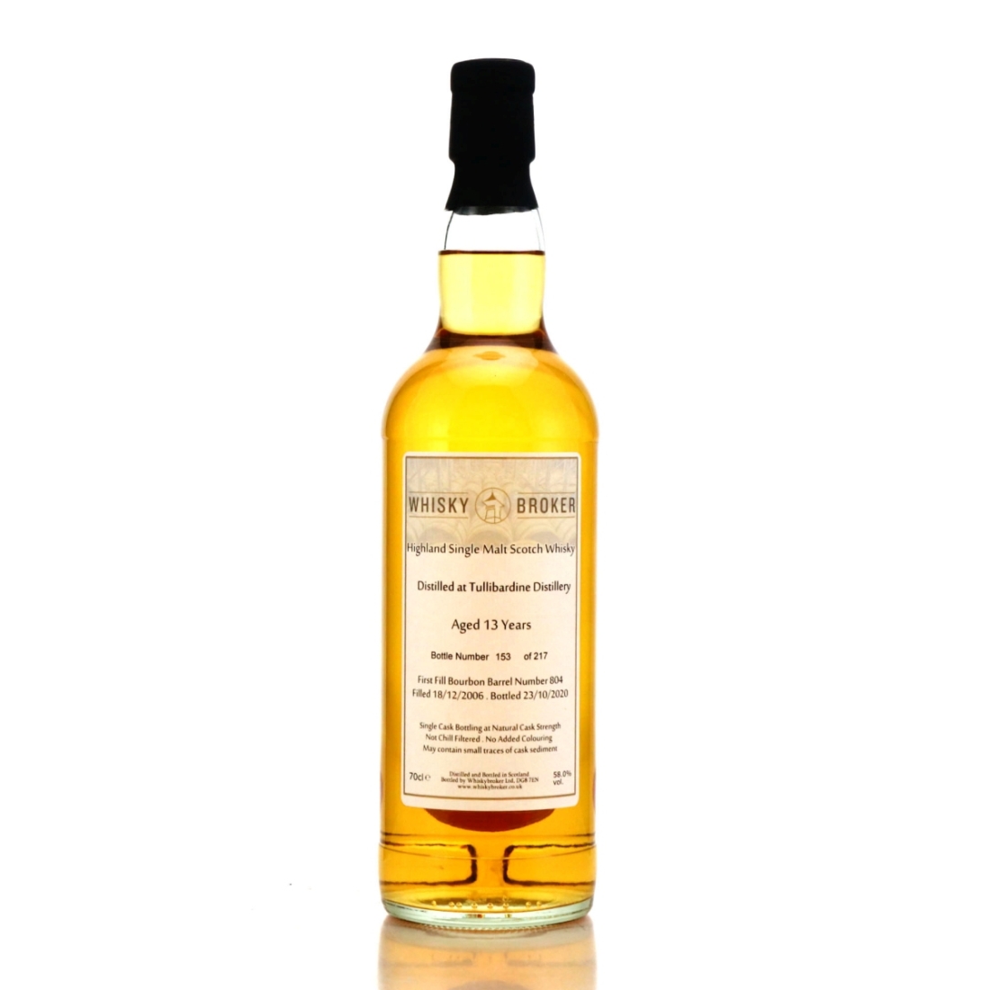 Tullibardine 2006 Whisky Broker 13 Year Old