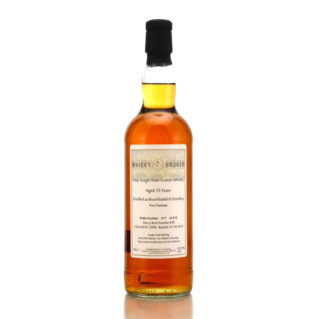 Bruichladdich 2004 Whisky Broker 15 Year Old