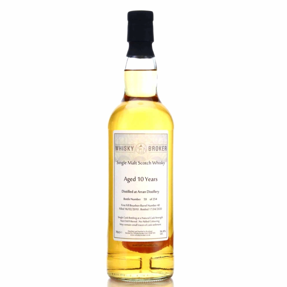 Arran 2010 Whisky Broker 10 Year Old
