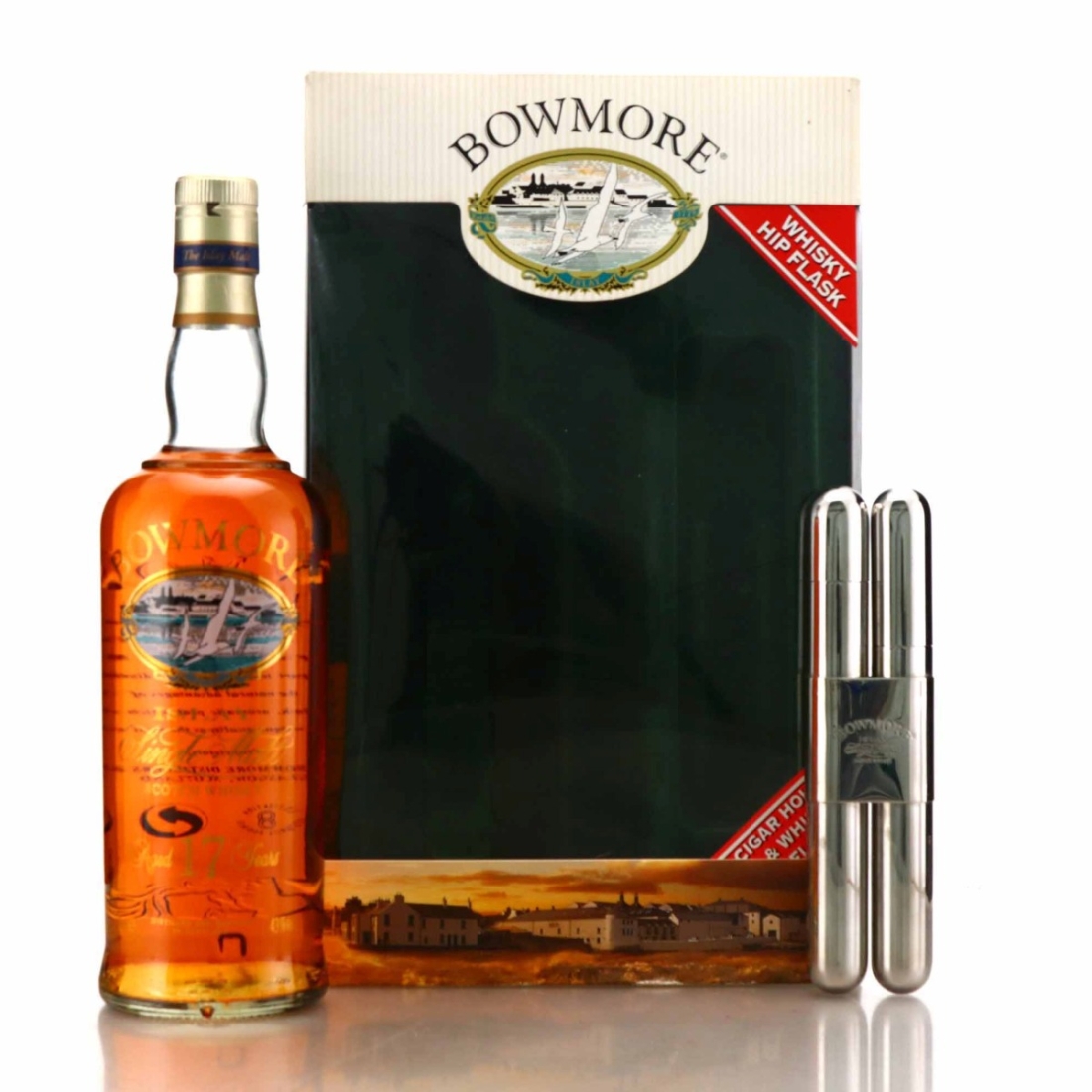 Bowmore 17 Year Old Screen Print Gift Pack 1990s