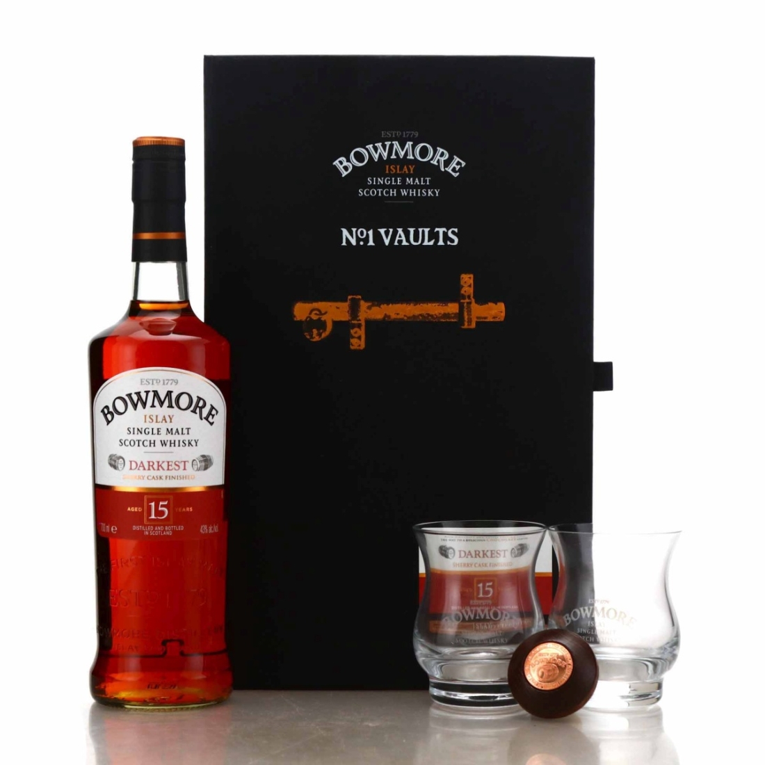 Bowmore 15 Year Old Darkest Gift Pack