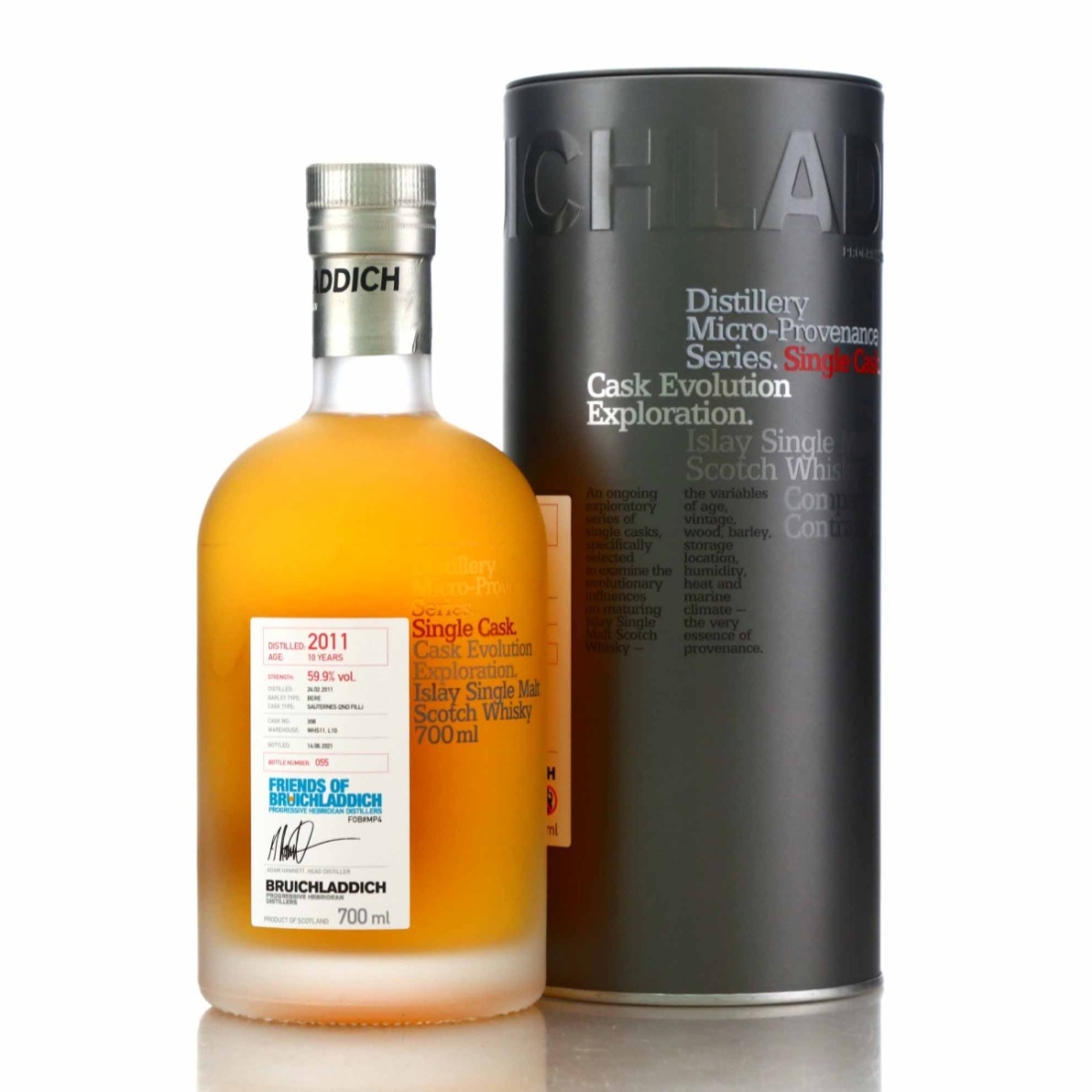 Bruichladdich 2011 Micro Provenance Single Cask 10 Year Old #308 / Friends of Bruichladdich