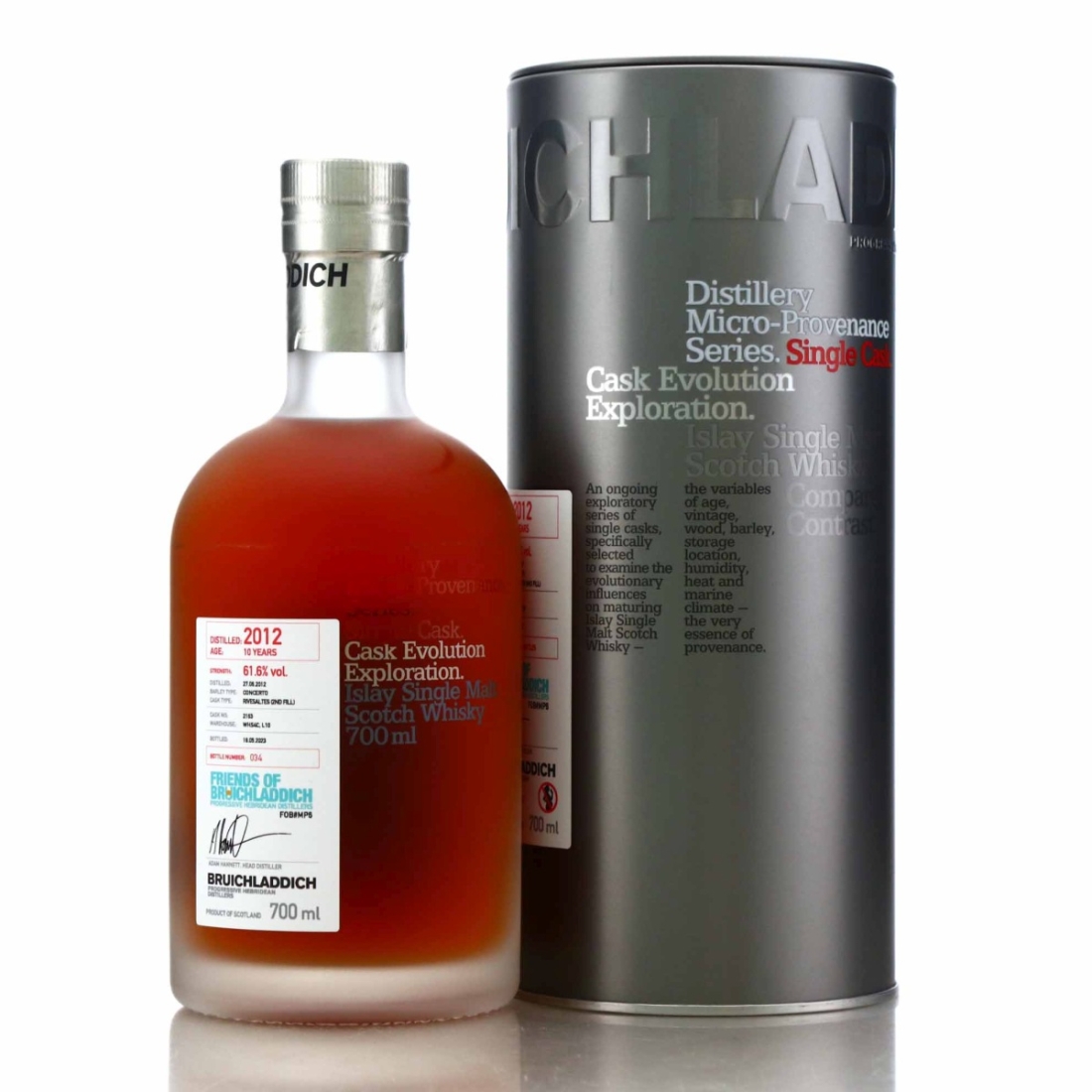 Bruichladdich 2012 Micro Provenance Single Cask 10 Year Old #2163 / Friends of Bruichladdich