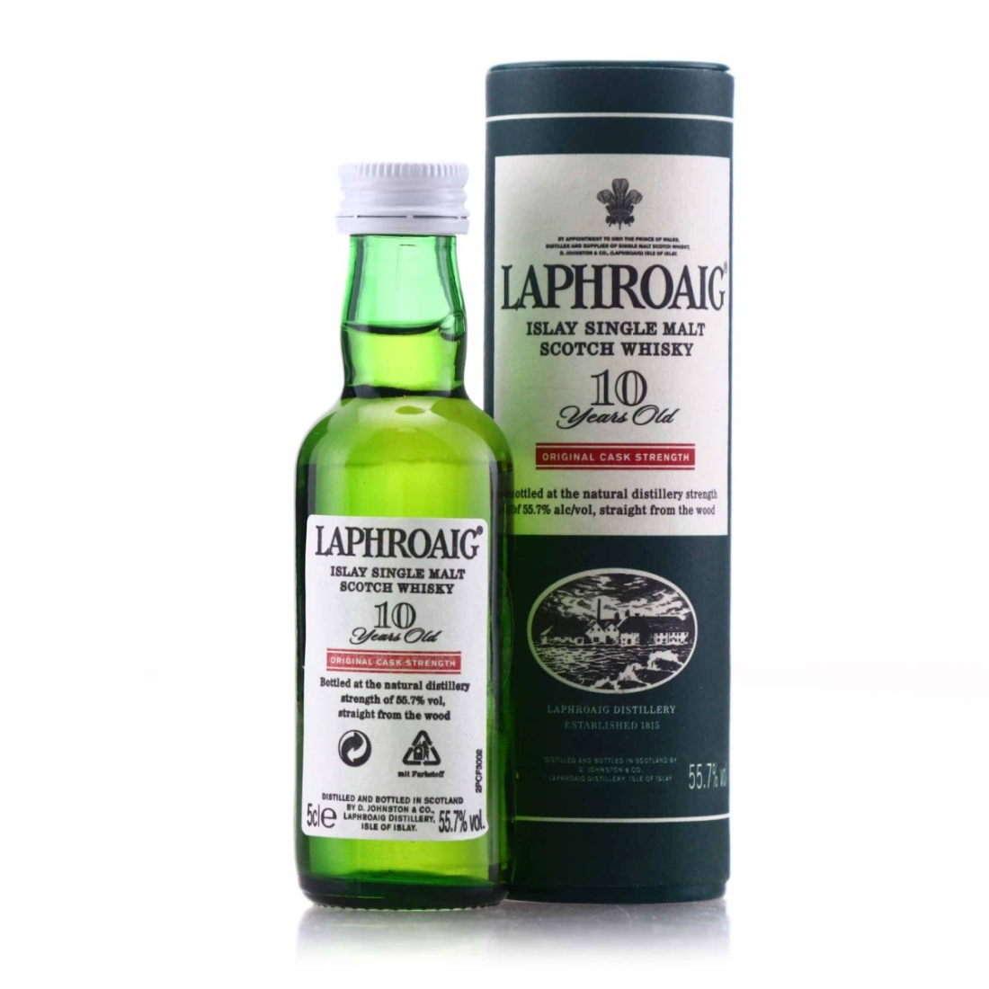 Laphroaig 10 Year Old Original Cask Strength Miniature / 55.7%