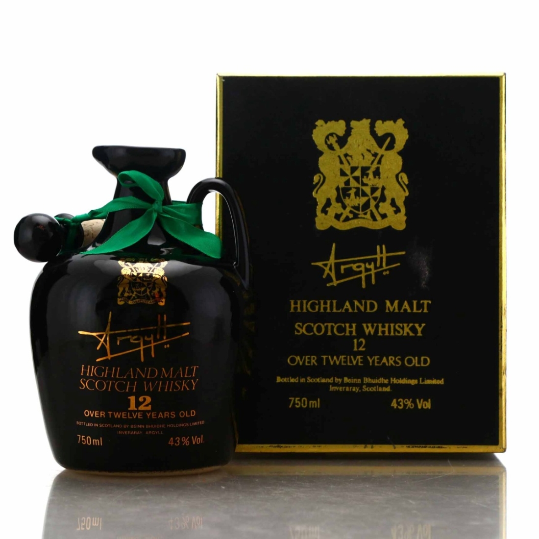 Argyll 12 Year Old Highland Malt Decanter 1980s