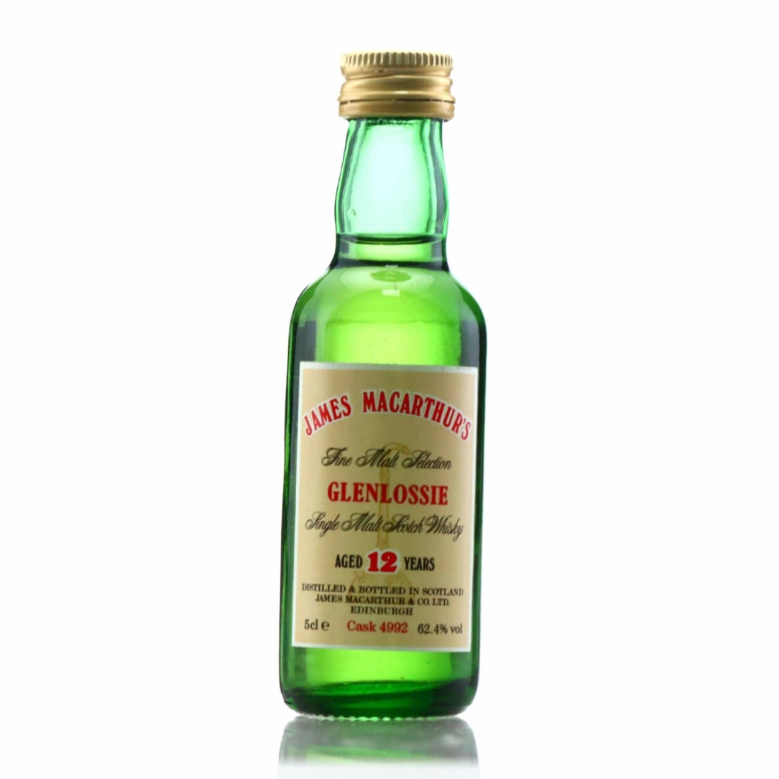 Glenlossie 12 Year Old James MacArthur Miniature