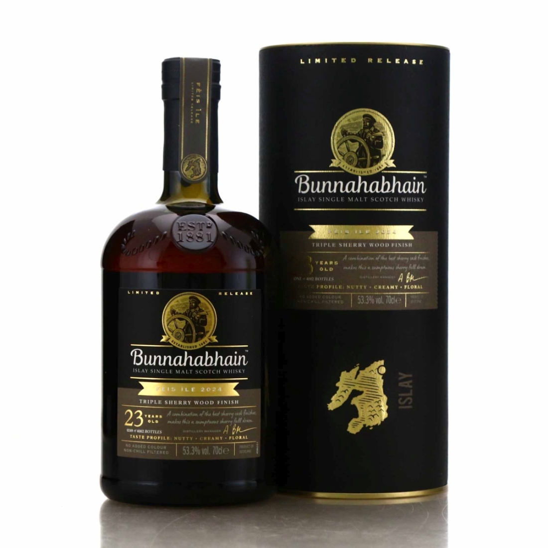 Bunnahabhain 23 Year Old Triple Sherry Wood Finish / Feis Ile 2024