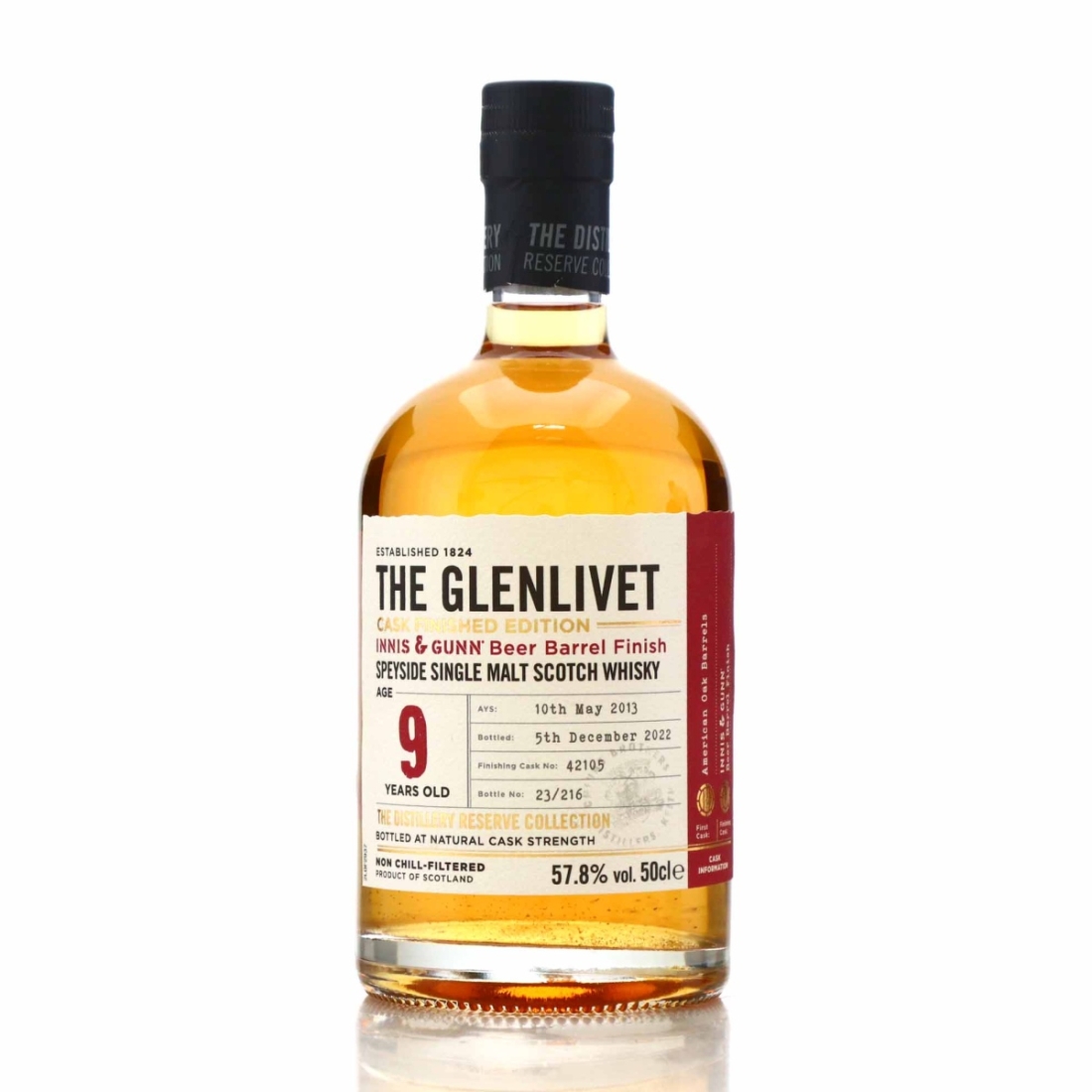 Glenlivet 2013 Reserve Collection 9 Year Old 50cl / Cask Finished Edition