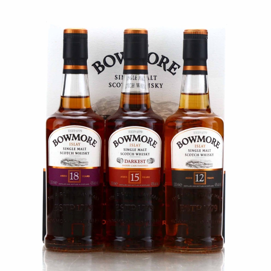 Bowmore Collection pre-2017 3 x 20cl