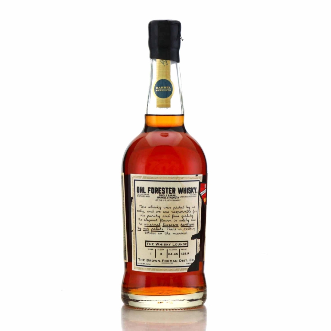 Old Forester Barrel Strength Single Barrel / The Whisky Lounge