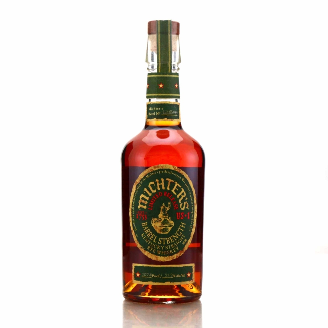 Michter's Barrel Strength Kentucky Straight Rye 2021B 70cl