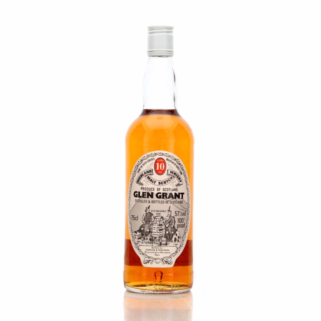Glen Grant 10 Year Old Gordon and MacPhail 100 Proof 1980s