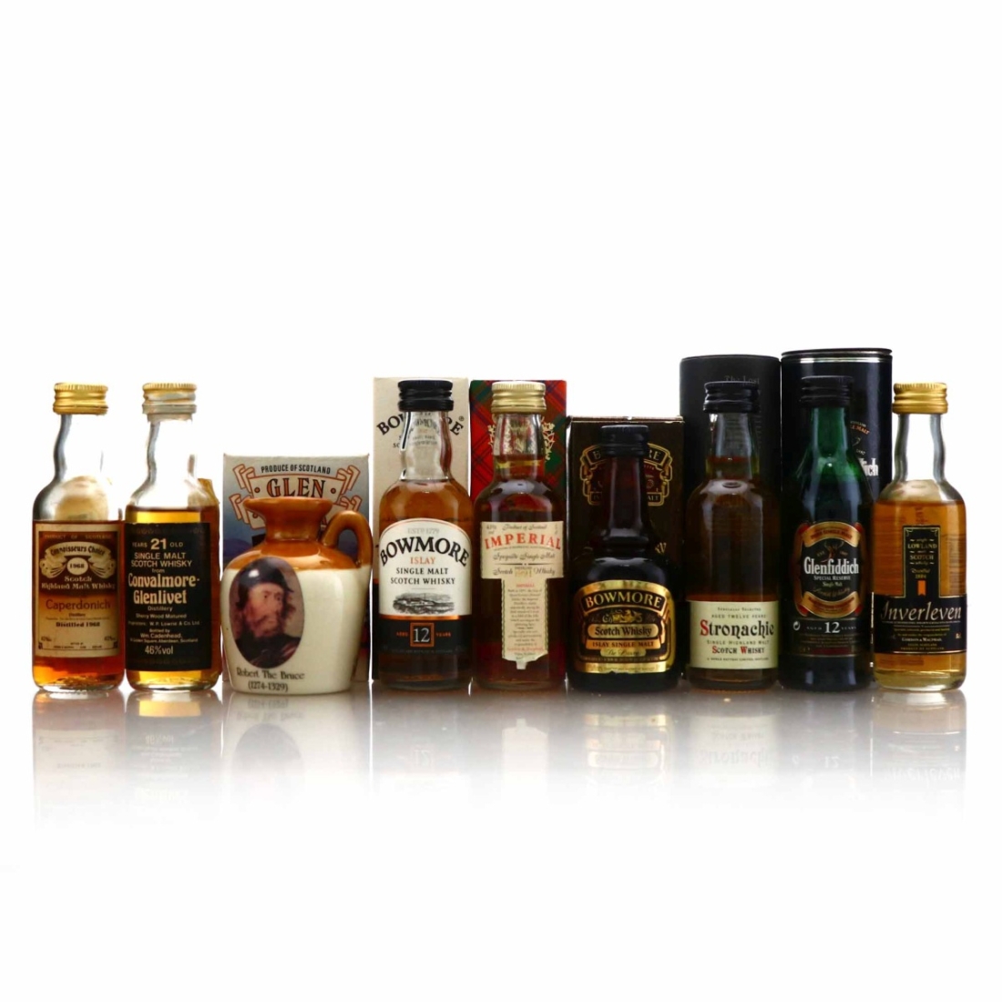 Scotch Whisky Miniature x 9 / includes Closed Distilleries