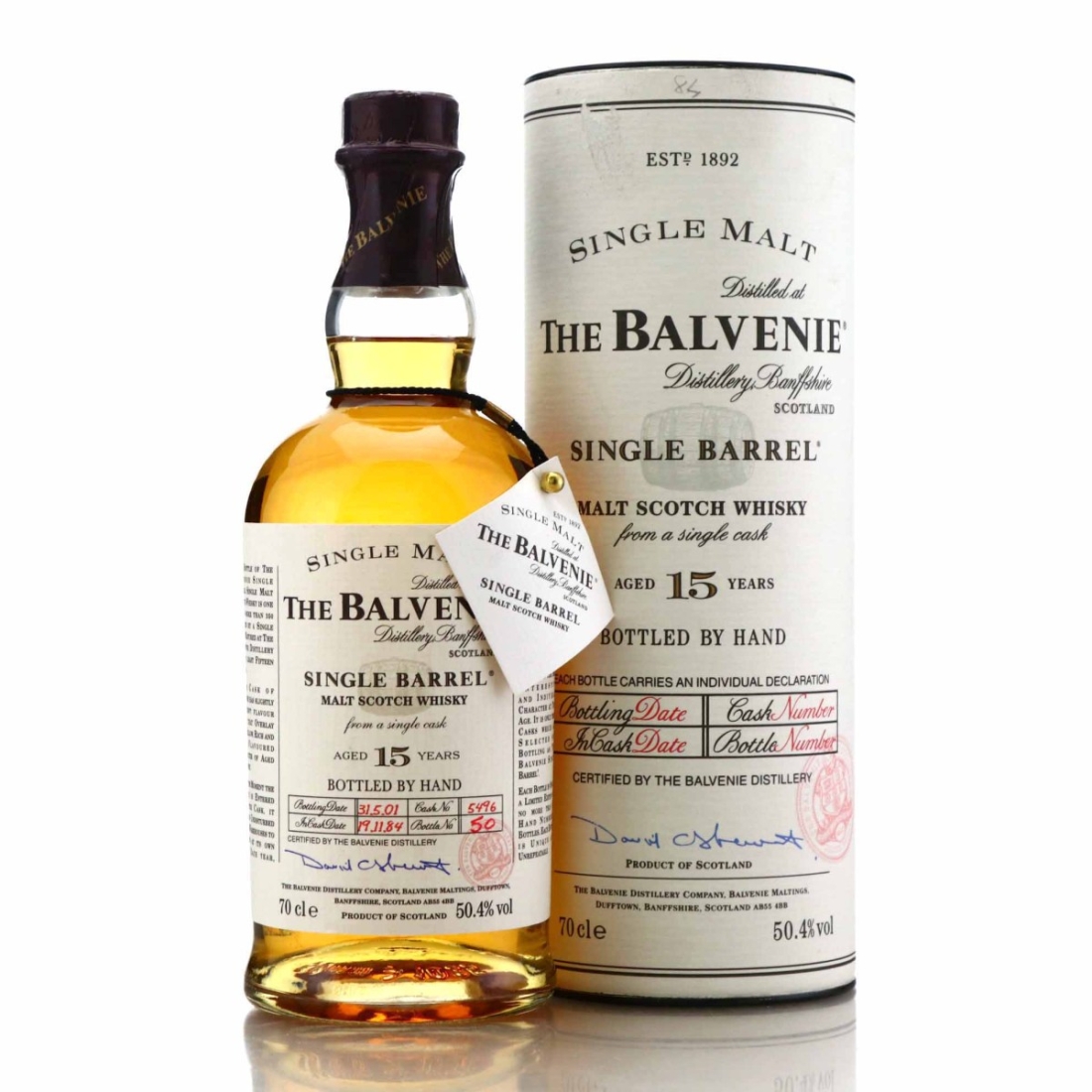 Balvenie 1984 Single Barrel 15 Year Old #5496
