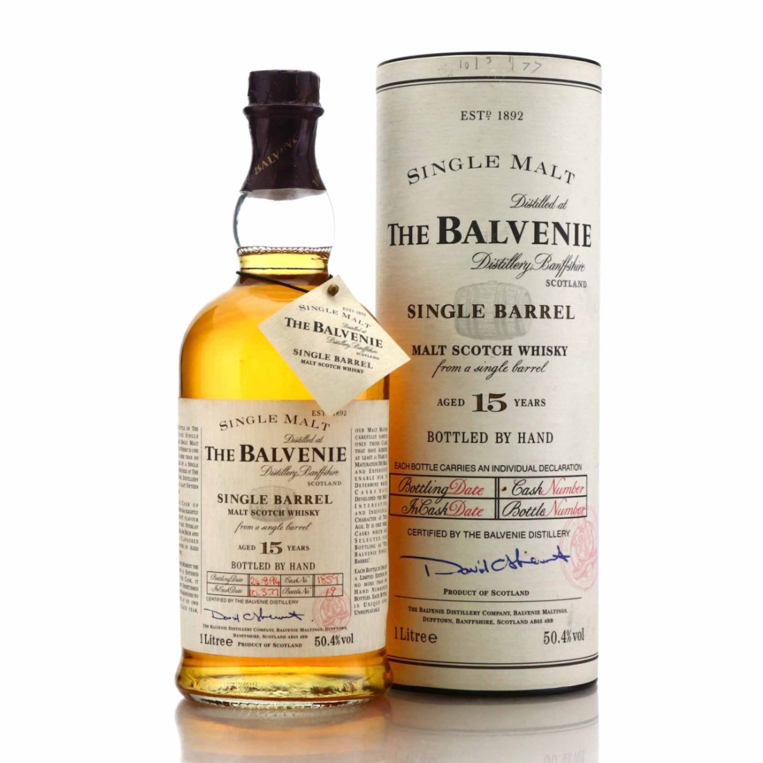 Balvenie 1977 Single Barrel 15 Year Old #1859 1 Litre