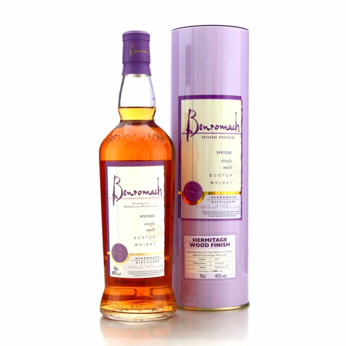 Benromach 2001 Hermitage Wood Finish
