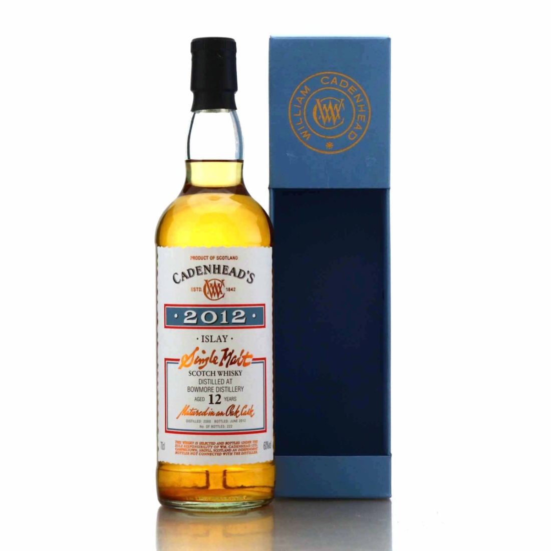 Bowmore 2000 Cadenhead's Club 12 Year Old