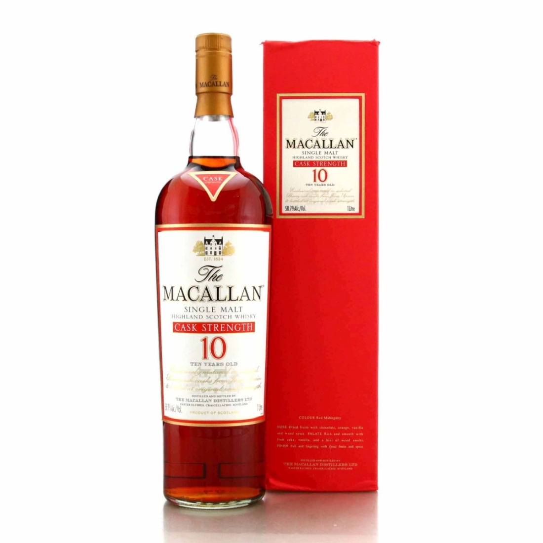 Macallan 10 Year Old Cask Strength 1 Litre mid-2000s / 58.7%