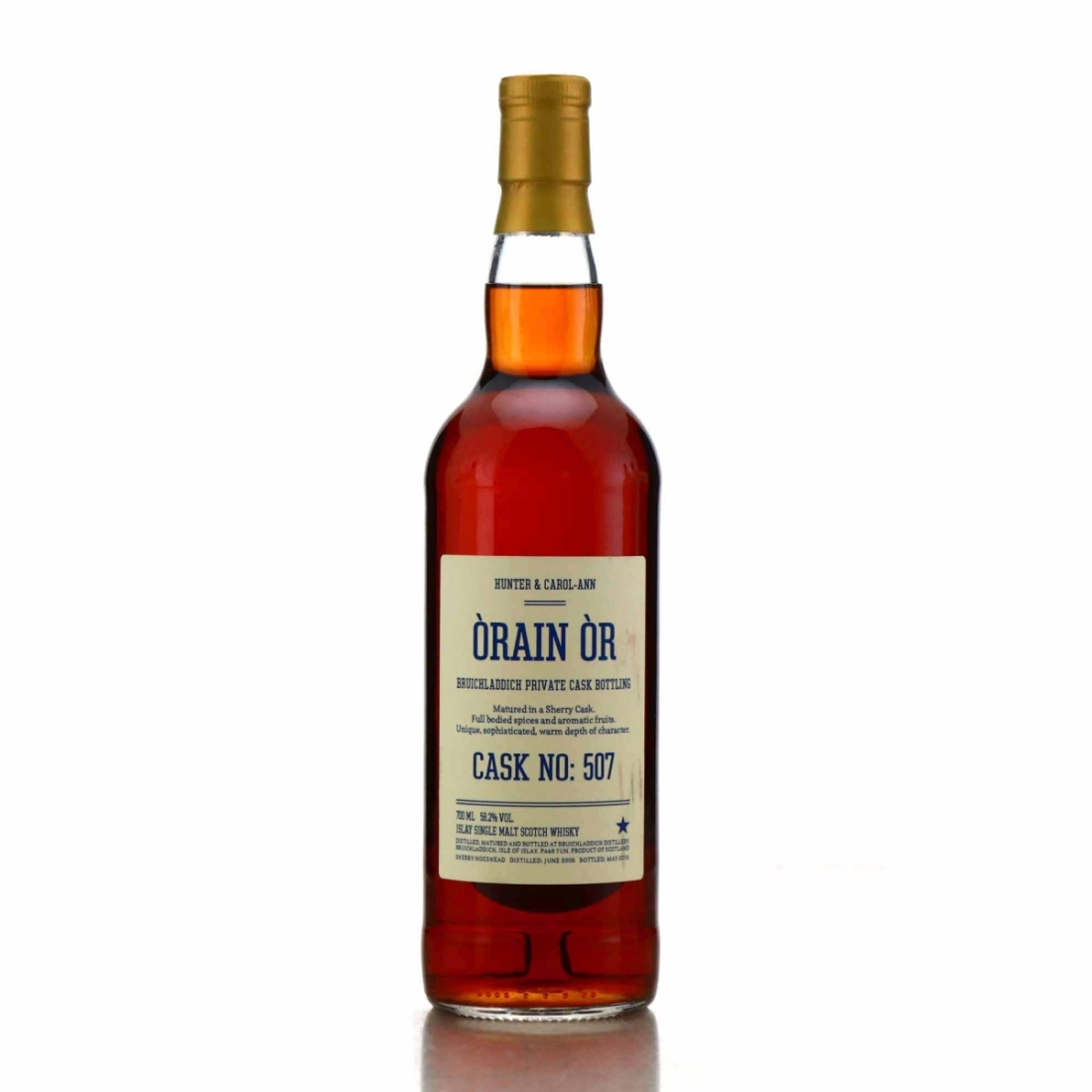 Bruichladdich 2008 Private Sherry Cask #507 / Orain Or