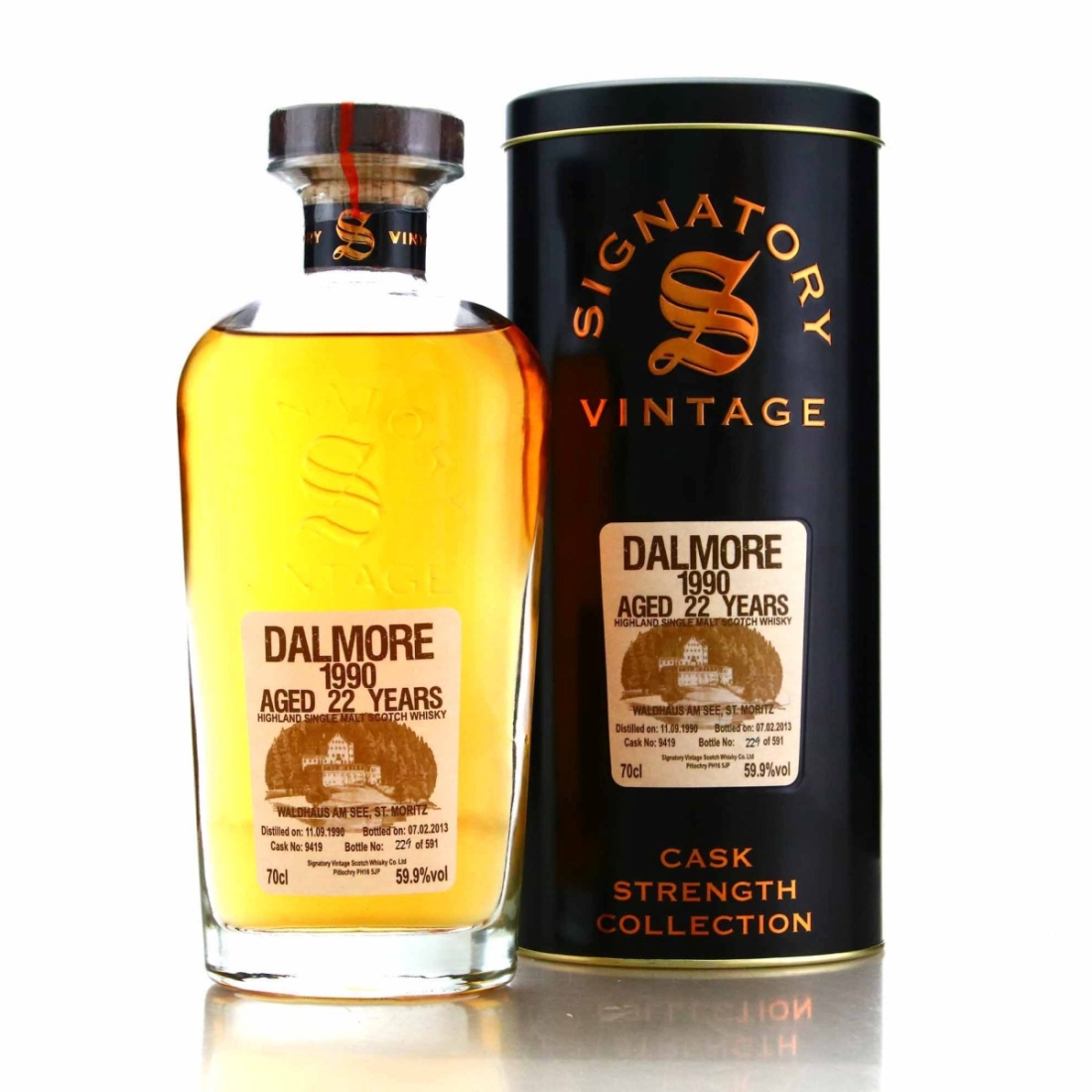 Dalmore 1990 Signatory Vintage 22 Year Old Cask Strength / Waldhaus Am See