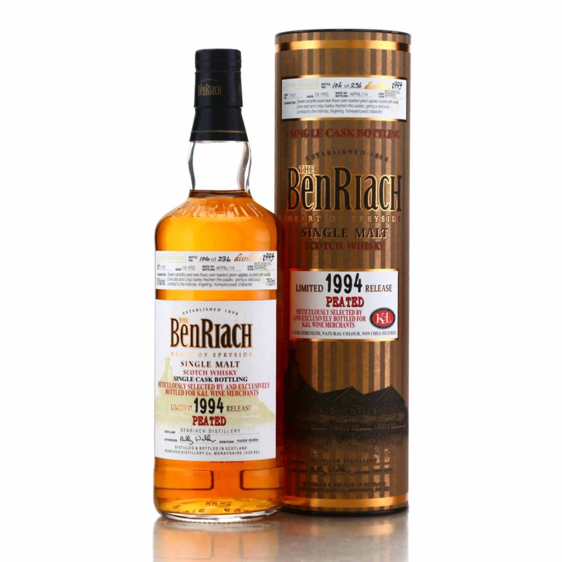 Benriach 1994 Peated Single Cask 19 Year Old #7187 75cl / US Import