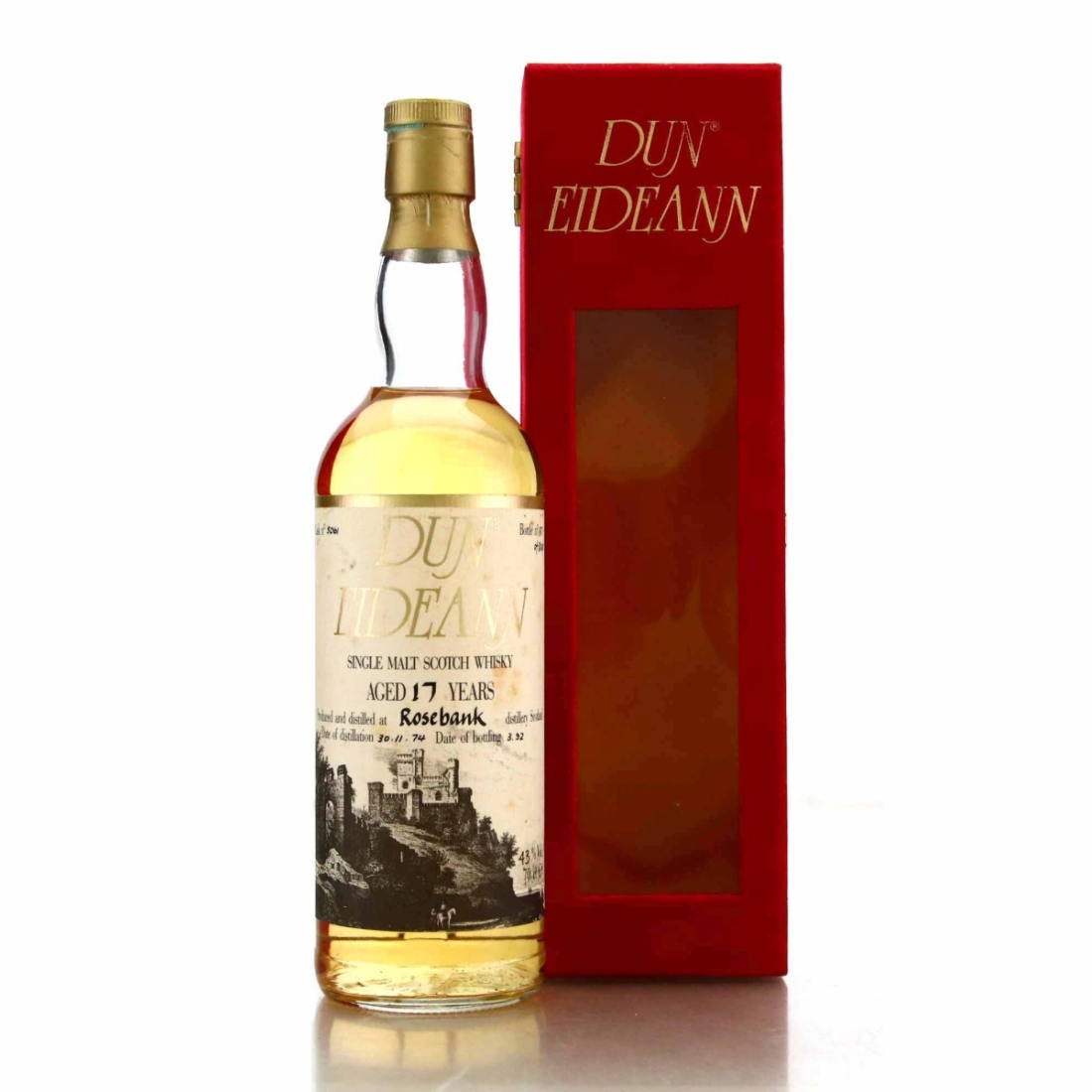 Rosebank 1974 Dun Eideann 17 Year Old