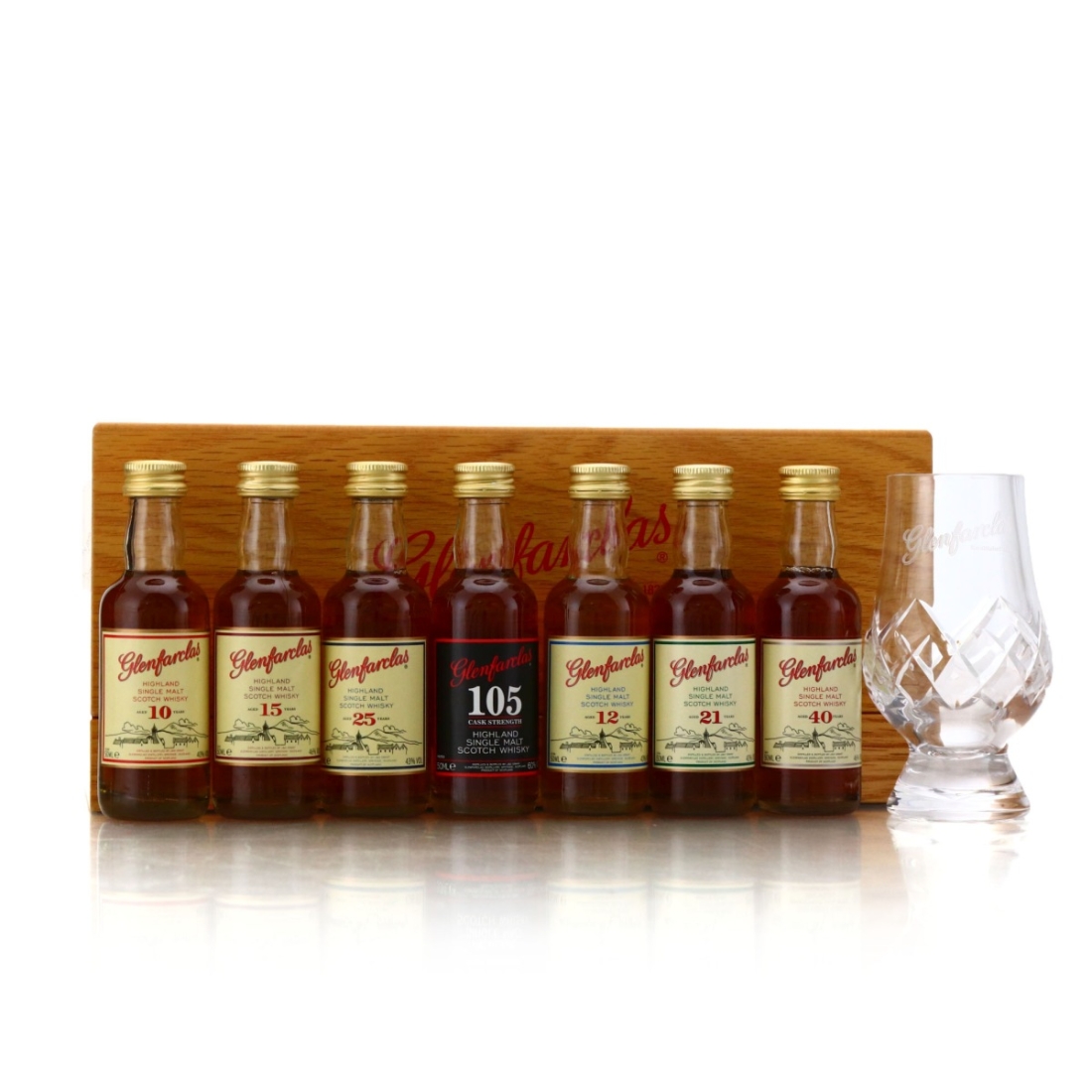 Glenfarclas Miniature Gift Set 7 x 5cl / includes 40 Year Old
