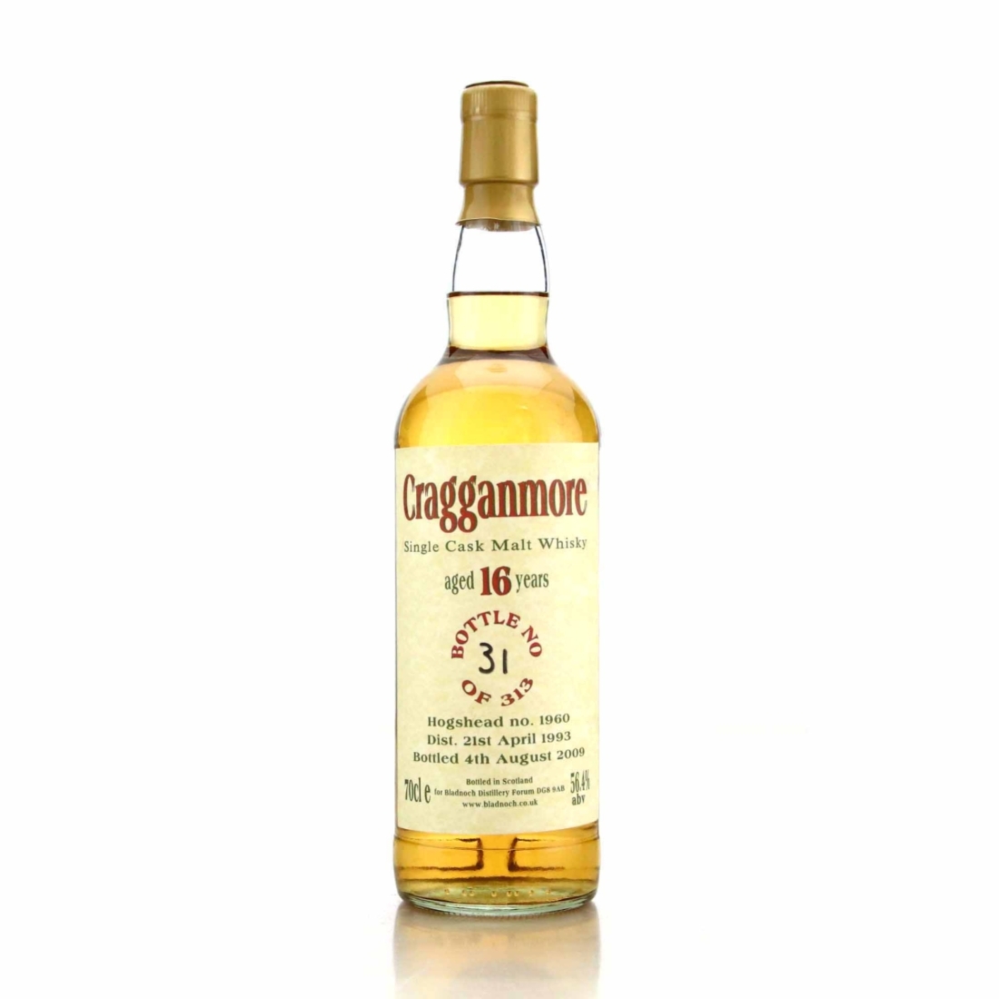 Cragganmore 1993 Bladnoch Forum 16 Year Old