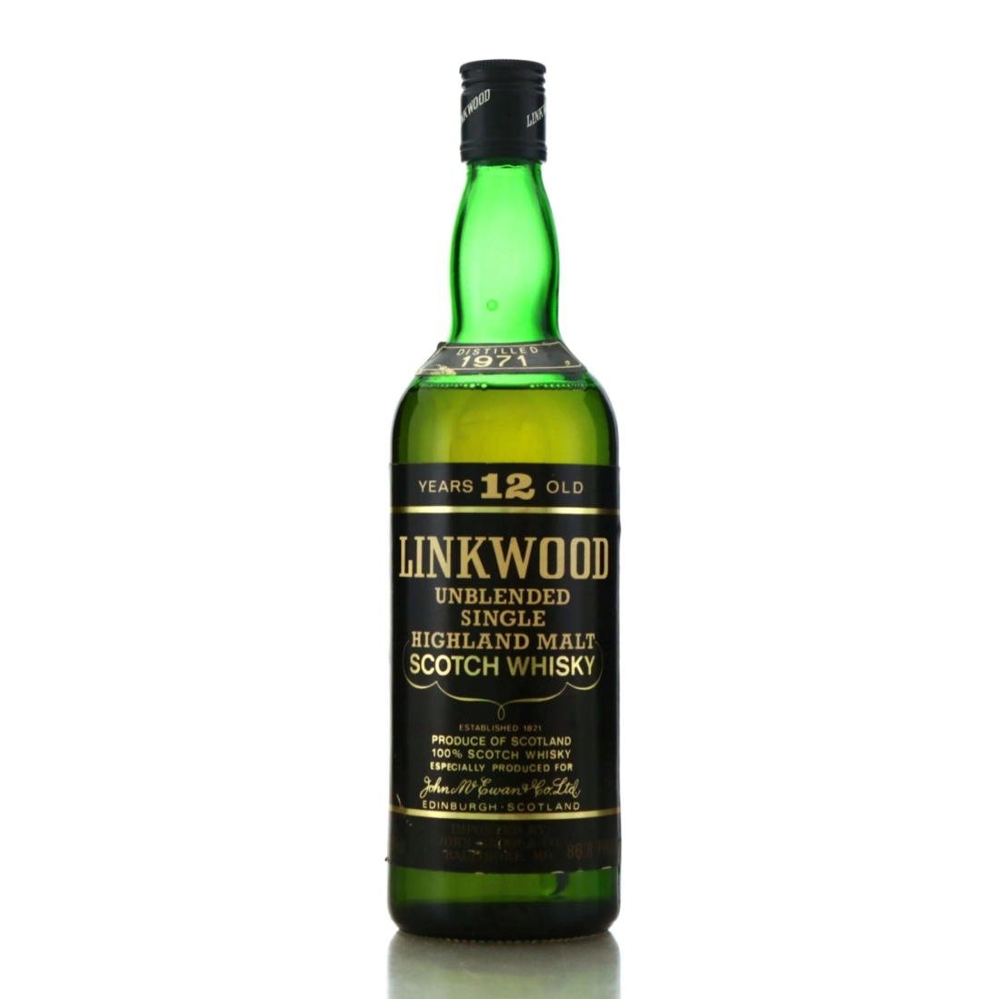Linkwood 1971 John McEwen 12 Year Old / US Import