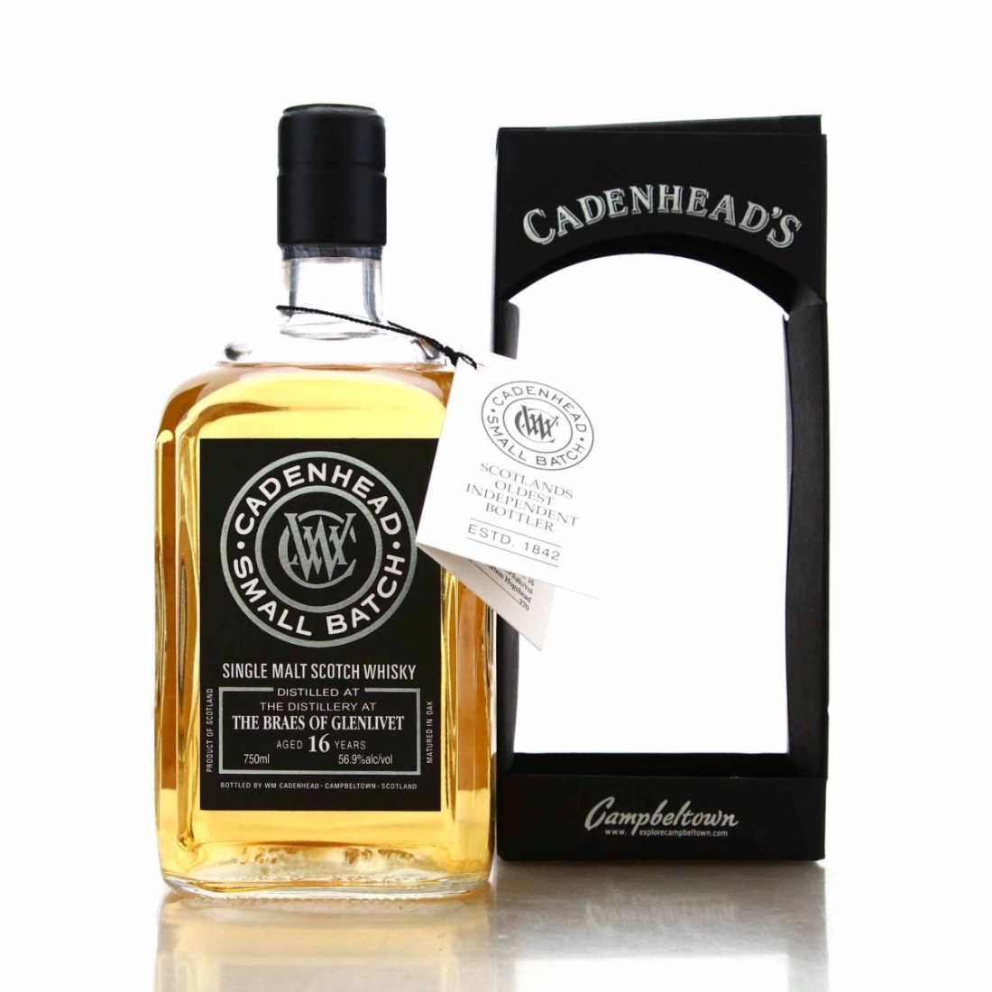 Braes of Glenlivet 1997 Cadenhead's 16 Year Old Small Batch 75cl / US Import