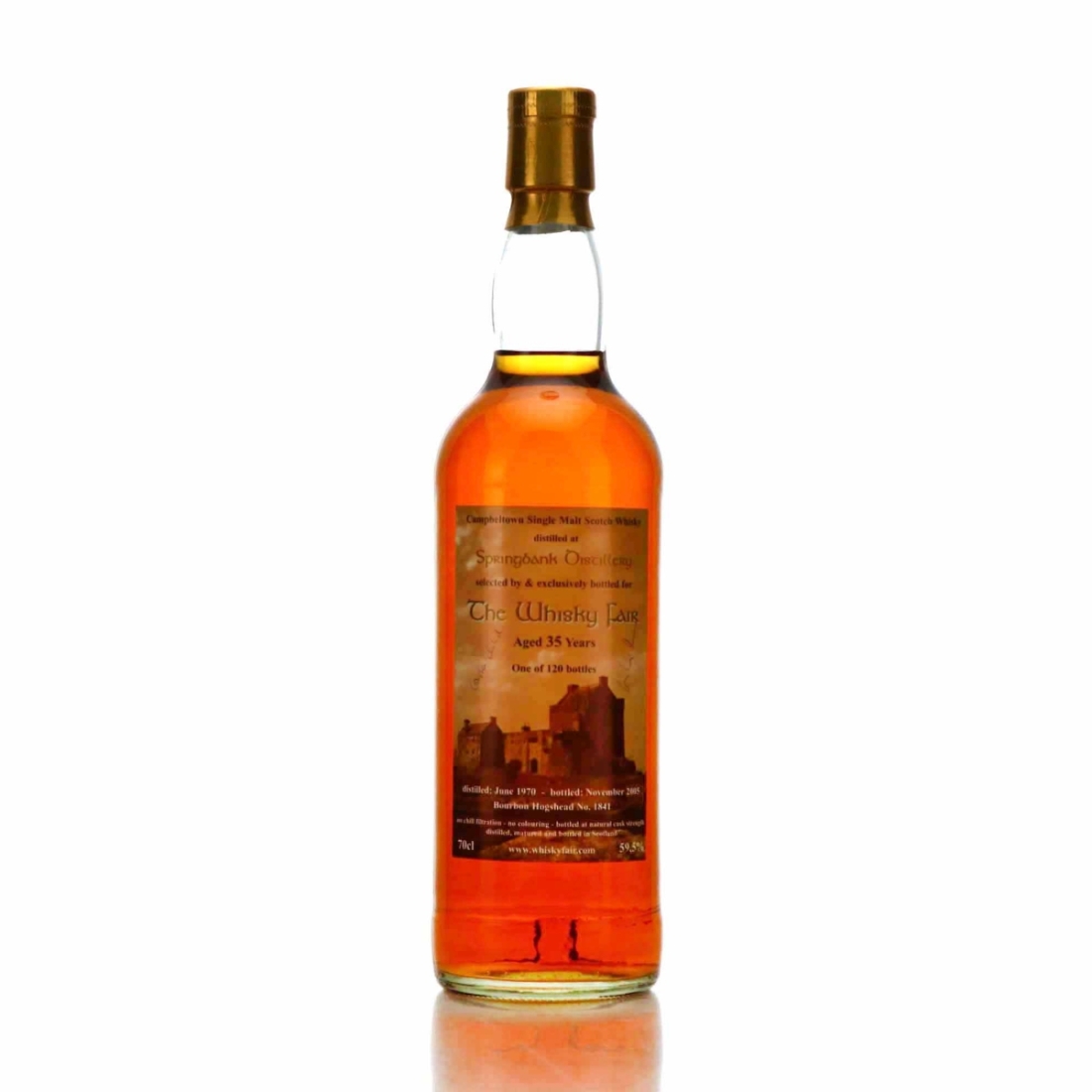 Springbank 1970 The Whisky Fair 35 Year Old / Signed