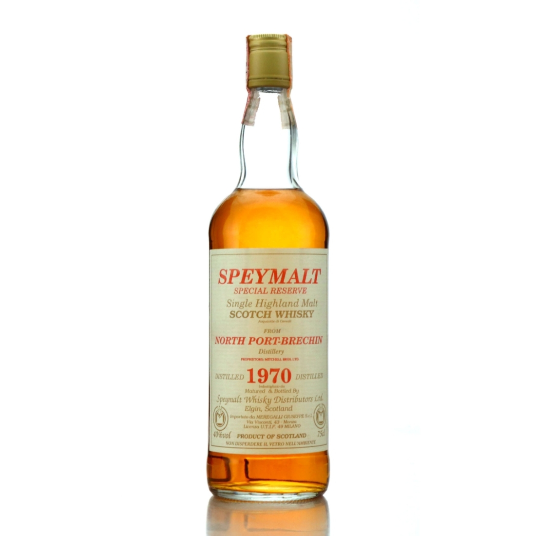 North Port-Brechin 1970 Gordon and MacPhail Speymalt Special Reserve / Meregalli Import