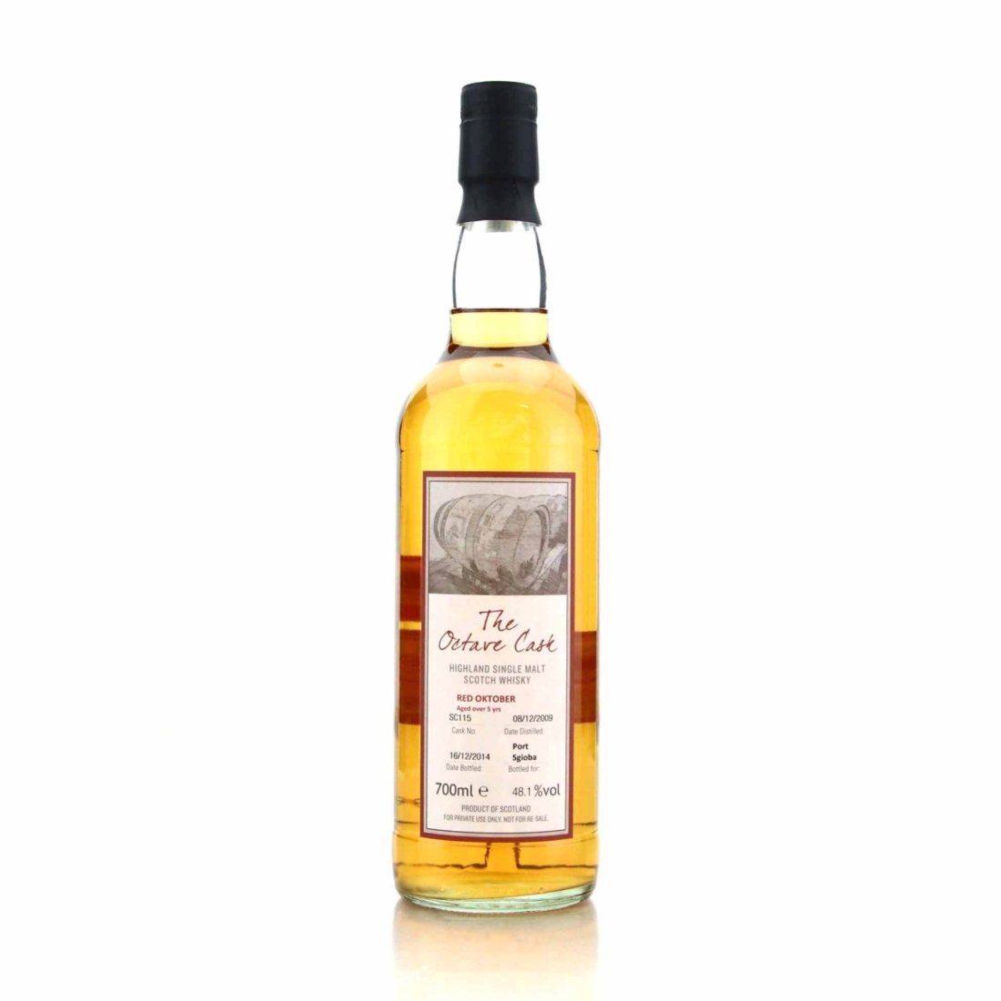 Glenglassaugh 'Red Oktober' 2009 The Octave Cask 5 Year Old / Port Sgioba