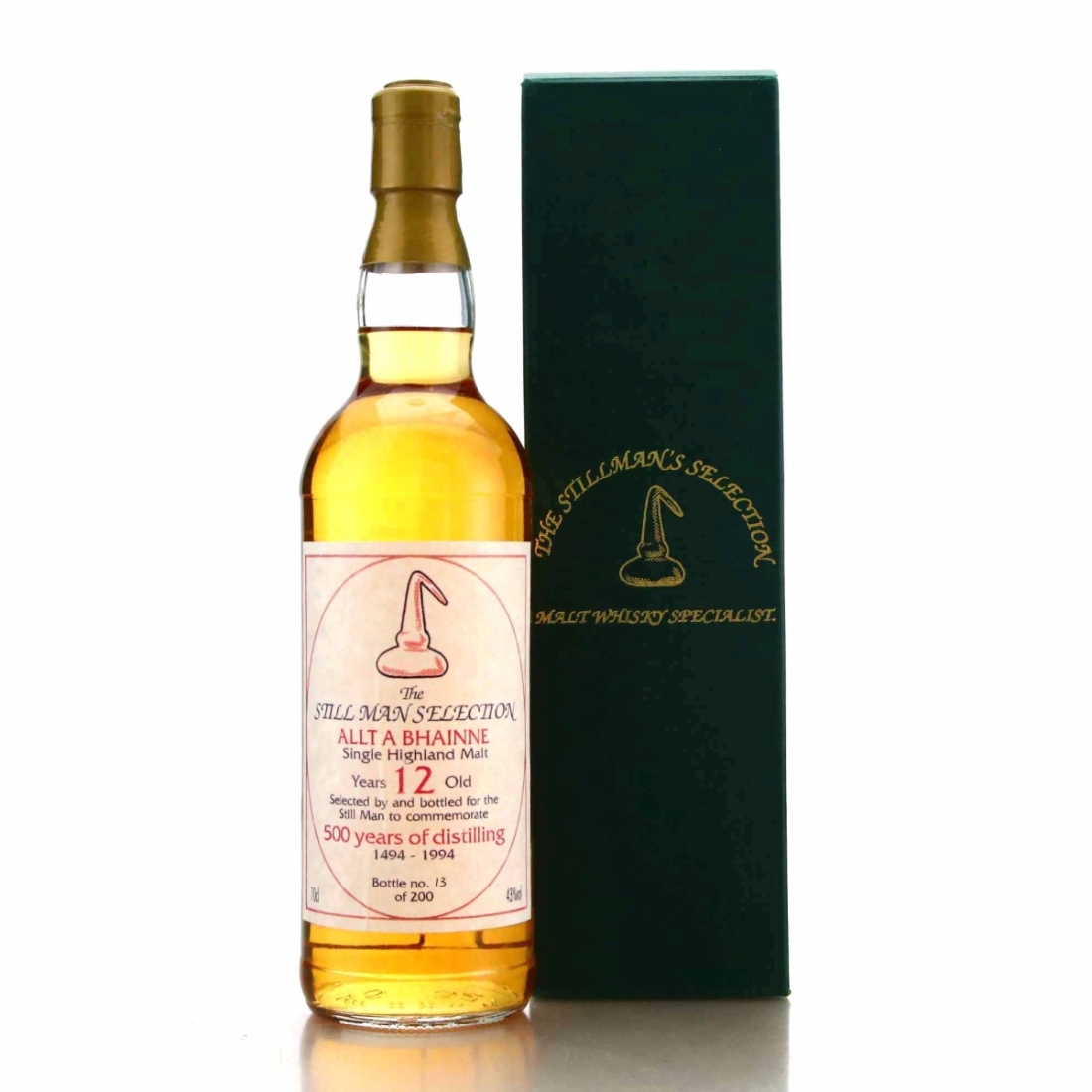 Allt-A-Bhainne 12 Year Old James MacArthur / 500 Years of Distilling