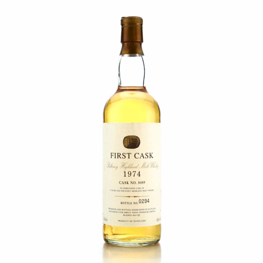 Old Pulteney 1974 First Cask 19 Year Old #8489