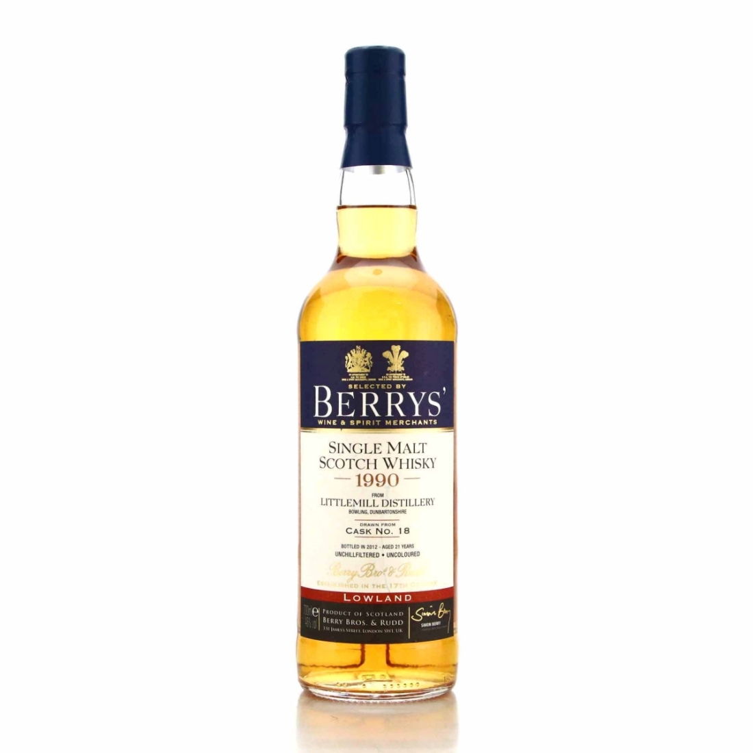 Littlemill 1990 Berry Brothers and Rudd 21 Year Old
