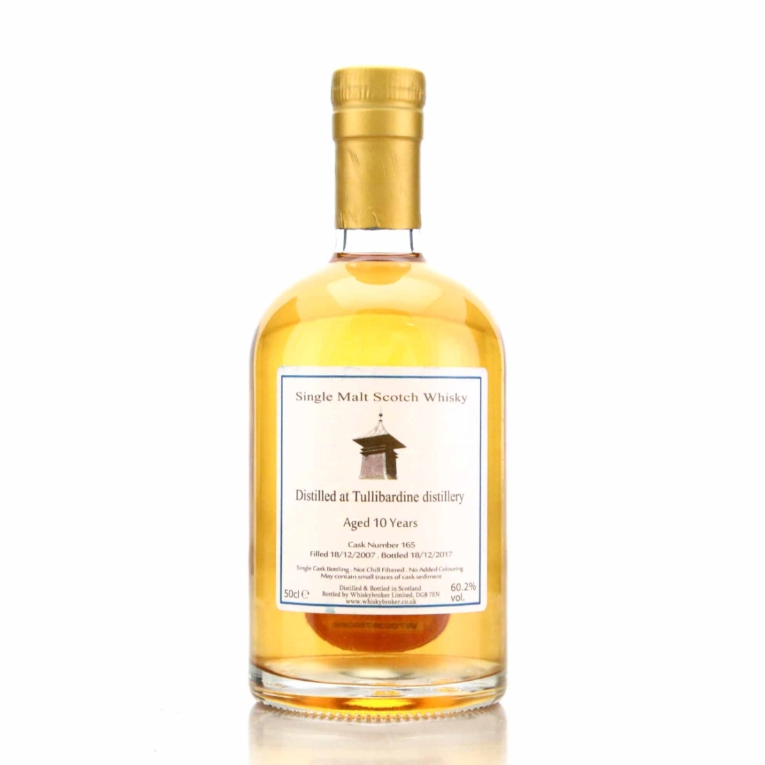 Tullibardine 2007 Whisky Broker 10 Year Old 50cl