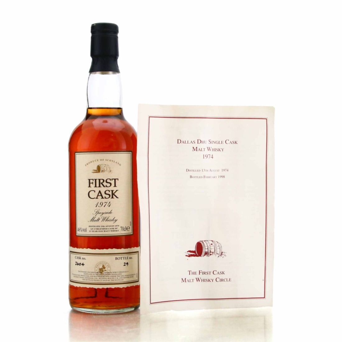 Dallas Dhu 1974 First Cask 23 Year Old #2604