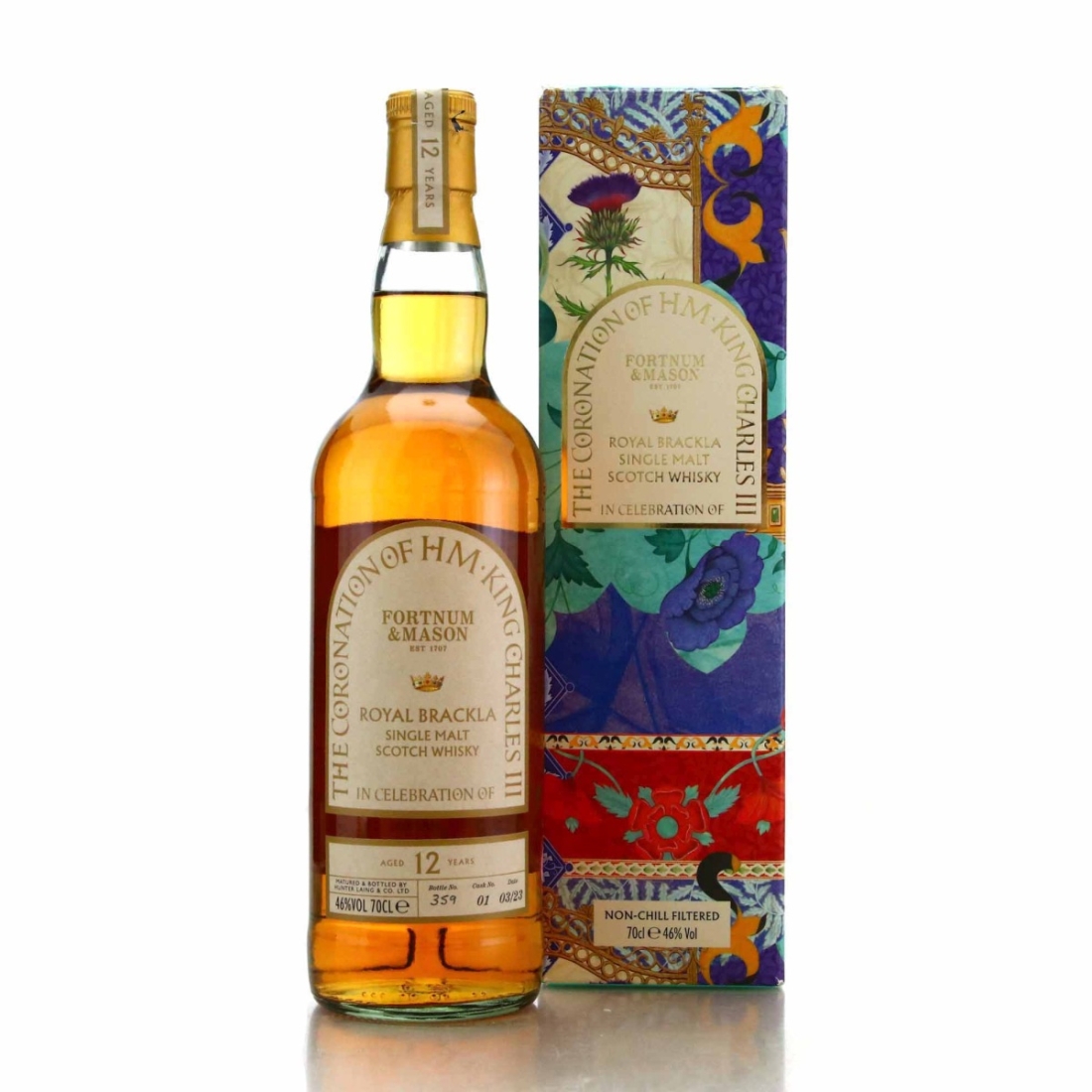 Image for Royal Brackla 12 Year Old Fortnum and Mason /  Coronation of King Charles III