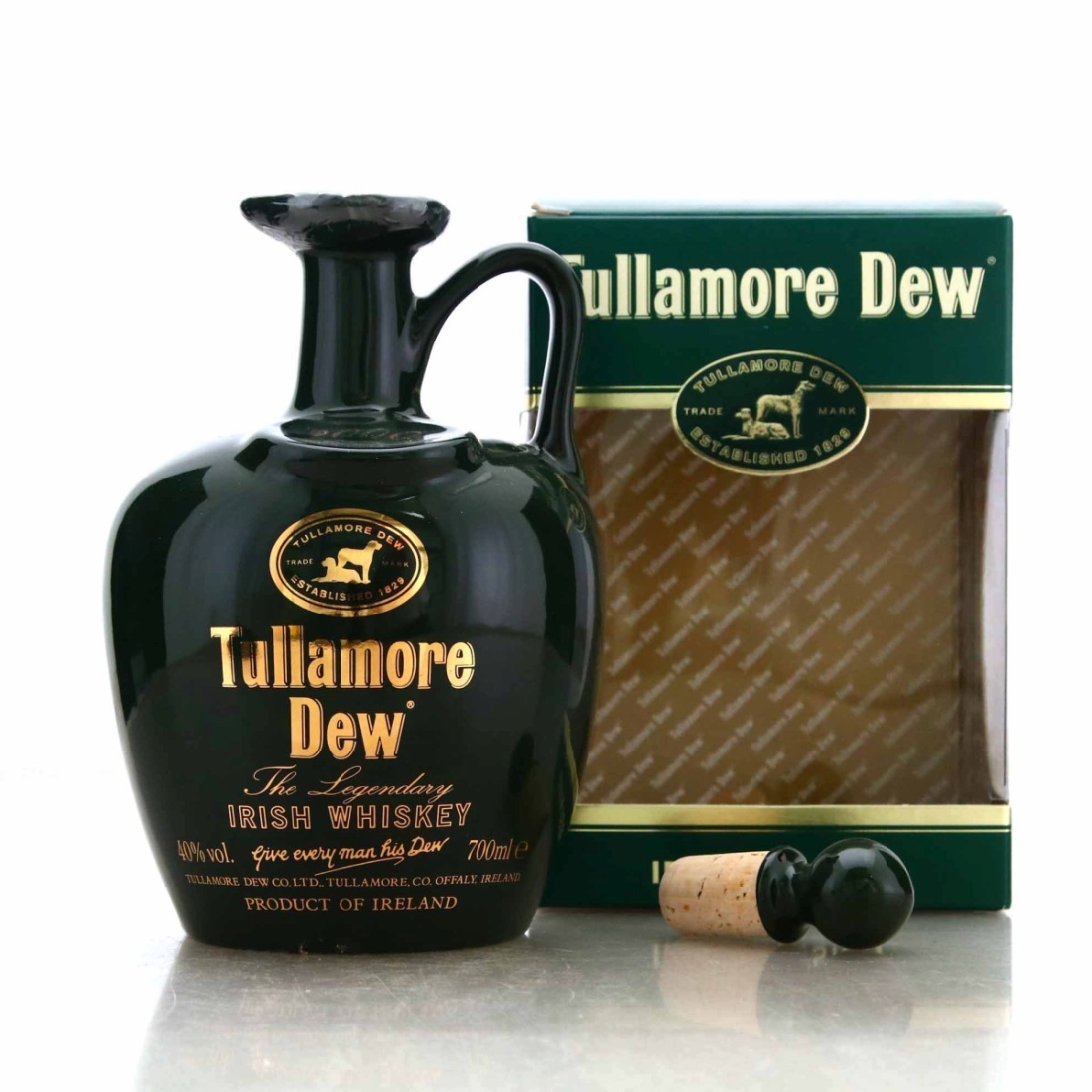 Tullamore Dew Irish Whiskey 2000 A.D. Decanter